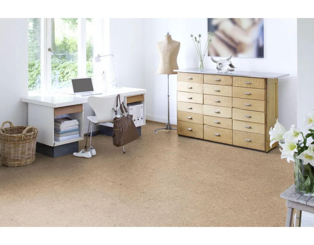 Korkboden Vanilla creme UV-Mattlack