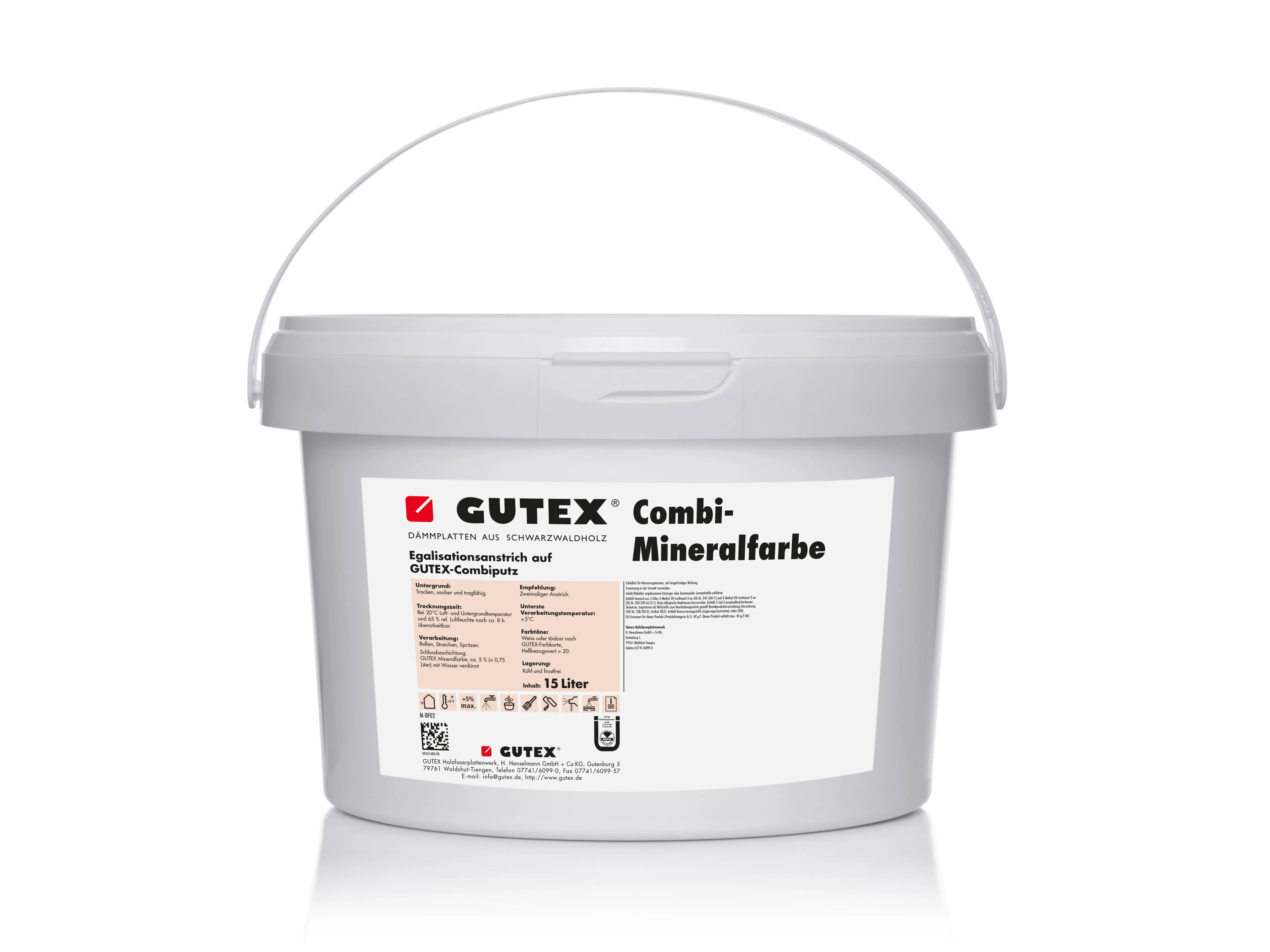 Gutex Combi-Mineralfarbe, wei&szlig;