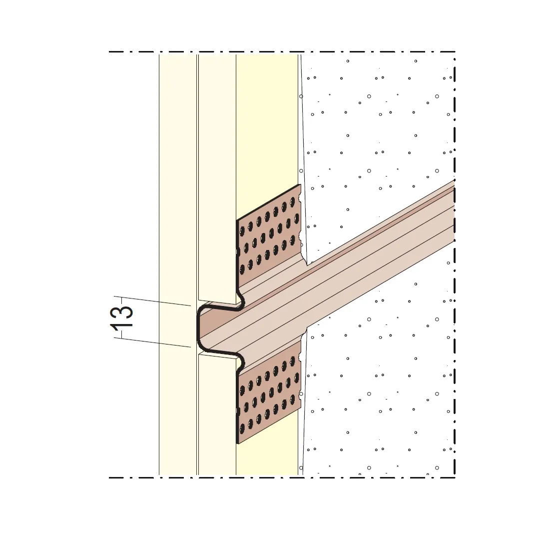 Schattenfugenprofil aus PVC