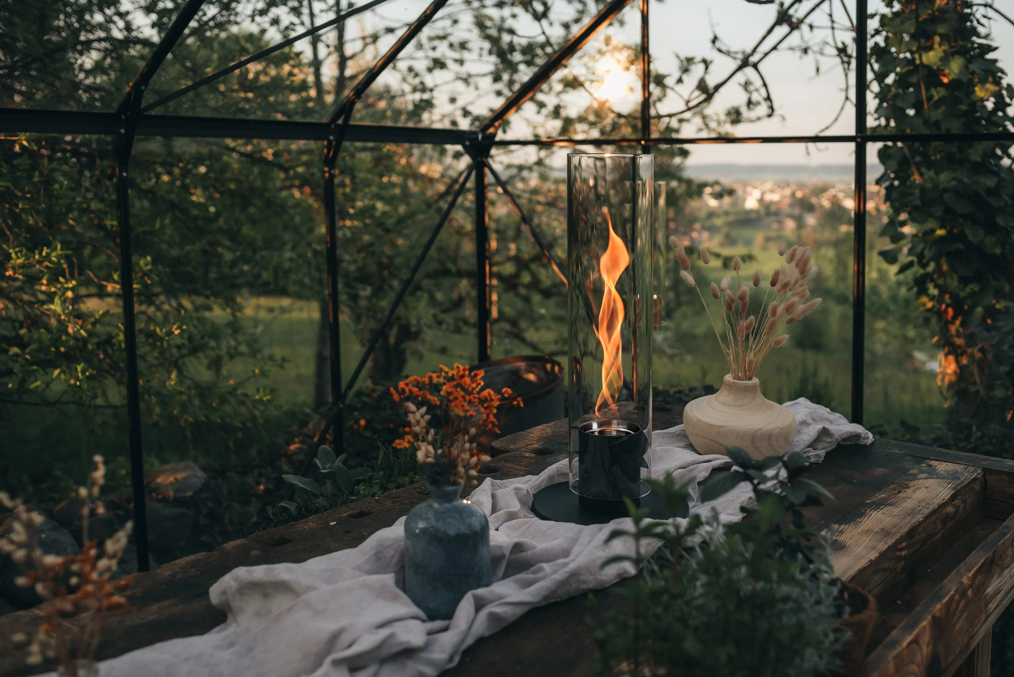 SPIN 120 Tischfeuer schwarz