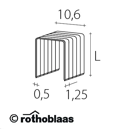 Klammern f&uuml;r Hammertacker 6mm